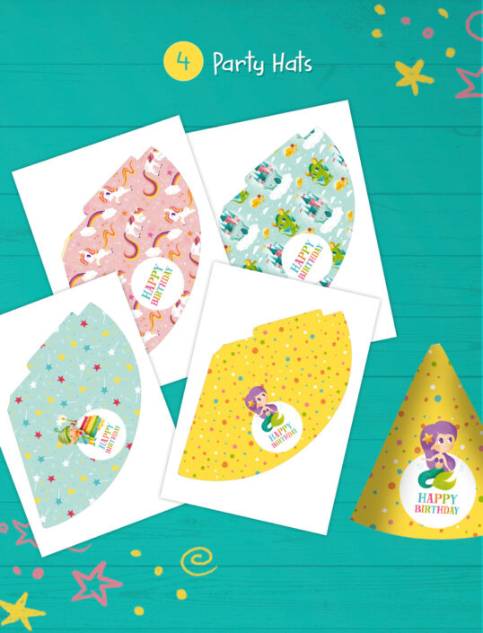 Pattern design - kit compleanno fate