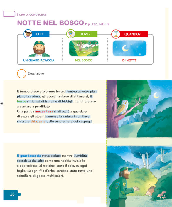 Illustrazione scolastica Pearson Italia - Il Bosco - a.s. 2021/2022