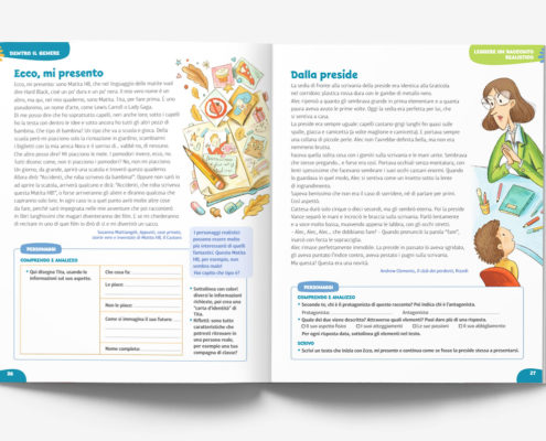 Illustrazione scolastica -Pearson Italia - Generi